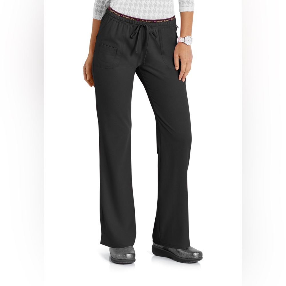 Heartsoul Dark Gray Drawstring Scrub Bottoms